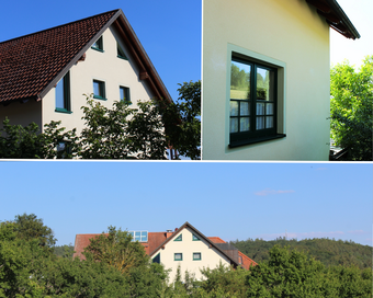 Edelkalk-Kratzputz an den Wänden für Nachhaltigkeit im Sonnentau